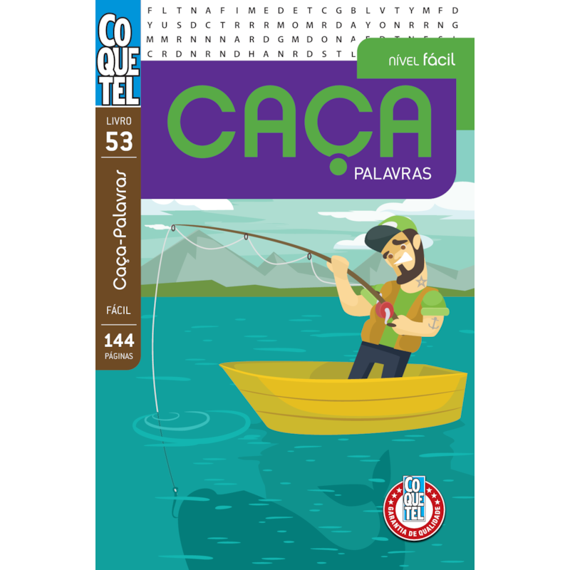 LIVRO COQUETEL CAÇA PALAVRAS NÍVEL FÁCIL ED 53