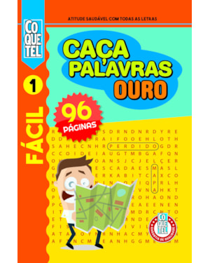 LIVRO COQUETEL CAÇA-PALAVRAS OURO 1