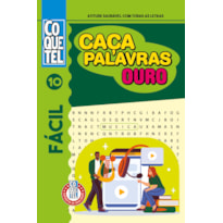LIVRO COQUETEL CAÇA-PALAVRAS OURO 10: NÍVEL FÁCIL