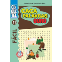 LIVRO COQUETEL CAÇA-PALAVRAS OURO 11: NÍVEL FÁCIL