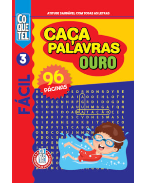 LIVRO COQUETEL CAÇA-PALAVRAS OURO 3