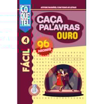 LIVRO COQUETEL CAÇA-PALAVRAS OURO 4: NÍVEL FÁCIL