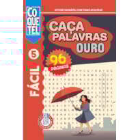 LIVRO COQUETEL CAÇA-PALAVRAS OURO 5: NÍVEL FÁCIL