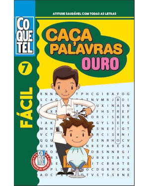 Livro coquetel caça-palavras ouro 7: nível fácil