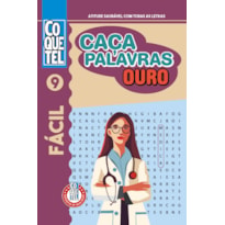 LIVRO COQUETEL CAÇA-PALAVRAS OURO 9 S/P: NÍVEL FÁCIL