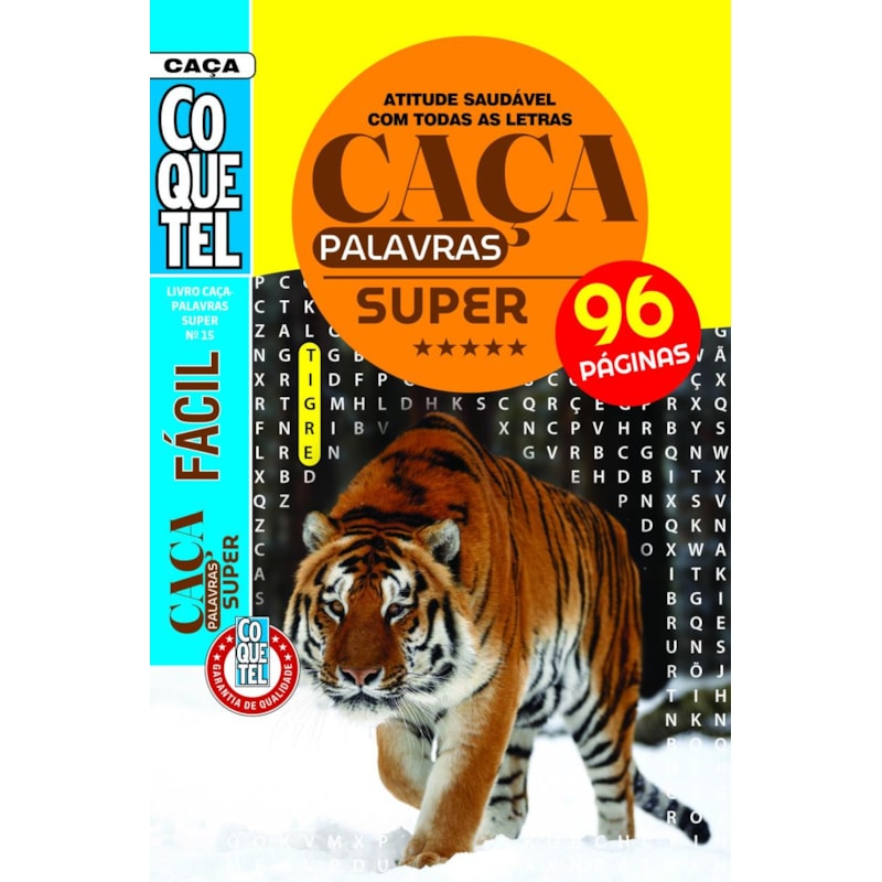 LIVRO COQUETEL CAÇA-PALAVRAS SUPER 15