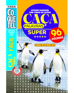 LIVRO COQUETEL CAÇA-PALAVRAS SUPER 16