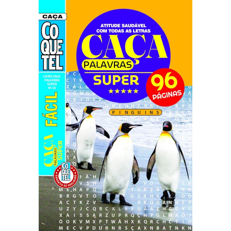 LIVRO COQUETEL CAÇA-PALAVRAS SUPER 16