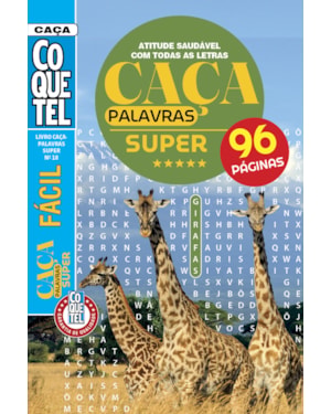 LIVRO COQUETEL CAÇA-PALAVRAS SUPER 18