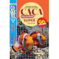 LIVRO COQUETEL CAÇA-PALAVRAS SUPER 20: ATITUDE SAUDÁVEL COM TODAS AS LETRAS