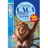 LIVRO COQUETEL CAÇA-PALAVRAS SUPER 21: ATITUDE SAUDÁVEL COM TODAS AS LETRAS