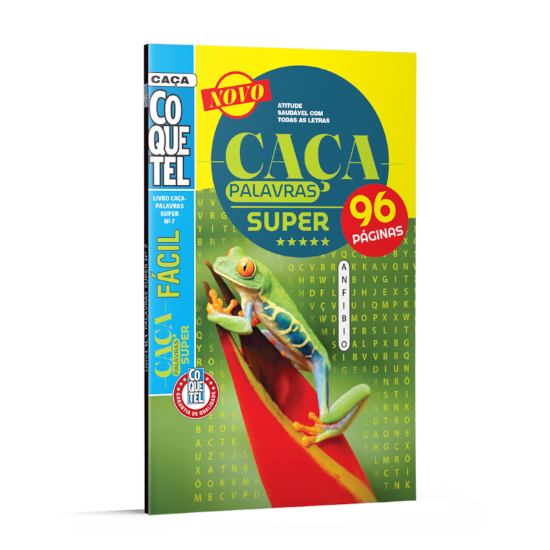 LIVRO COQUETEL CAÇA PALAVRAS SUPER NÍVEL FÁCIL ED 07