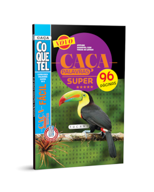 LIVRO COQUETEL CAÇA PALAVRAS SUPER NÍVEL FÁCIL ED 08