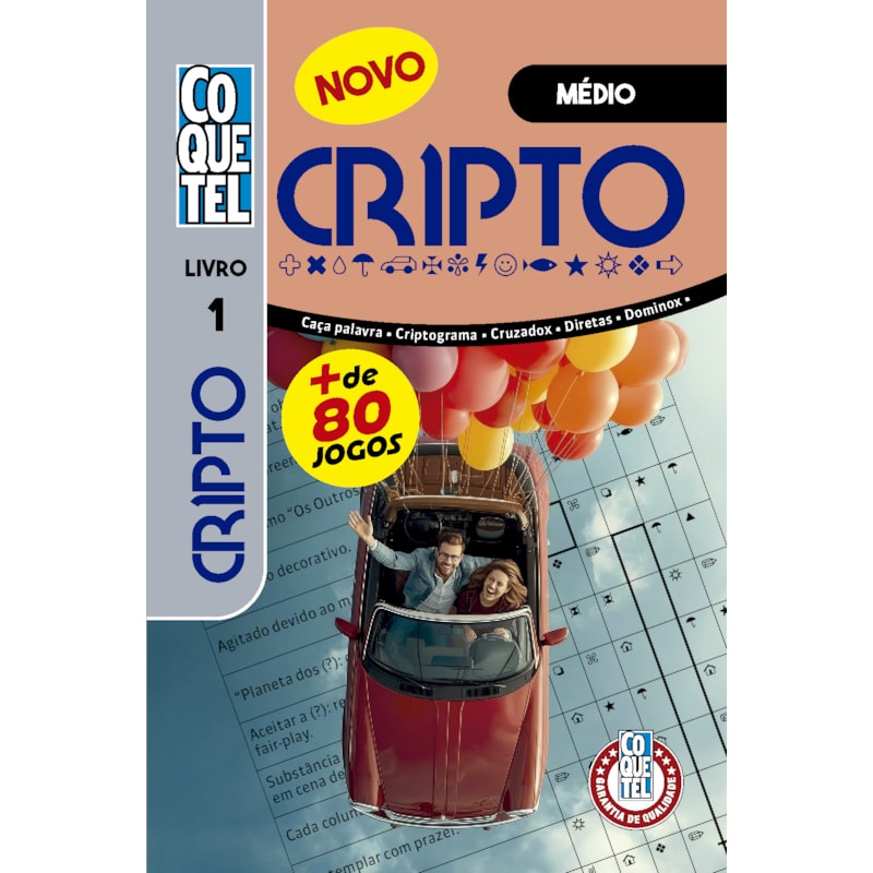 LIVRO COQUETEL CRIPTOGRAMA 1