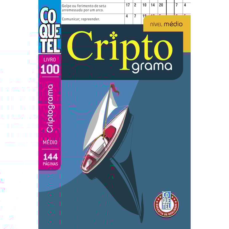 LIVRO COQUETEL CRIPTOGRAMA 100