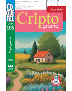 Livro coquetel criptograma 105: nível médio
