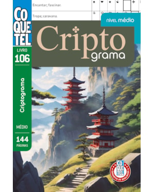 Livro coquetel criptograma 106: nível médio