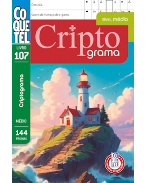 Livro coquetel criptograma 107: nível médio