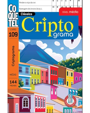 Livro coquetel criptograma 109: nível médio