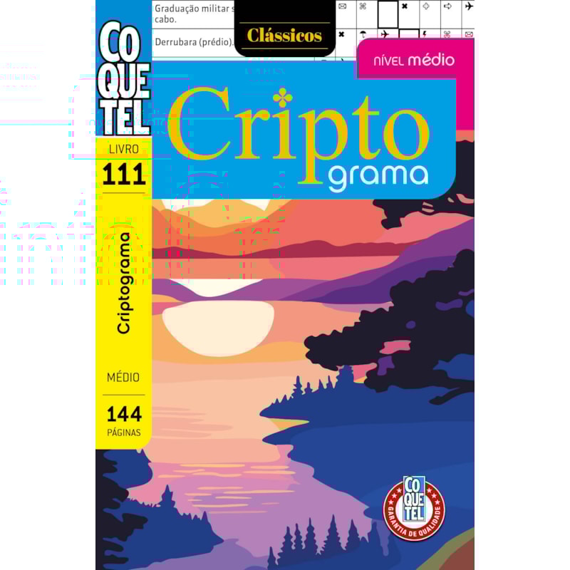 LIVRO COQUETEL CRIPTOGRAMA 111: NÍVEL MÉDIO