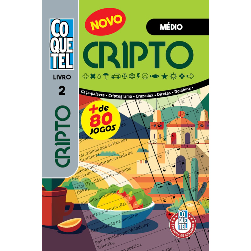 LIVRO COQUETEL CRIPTOGRAMA 2