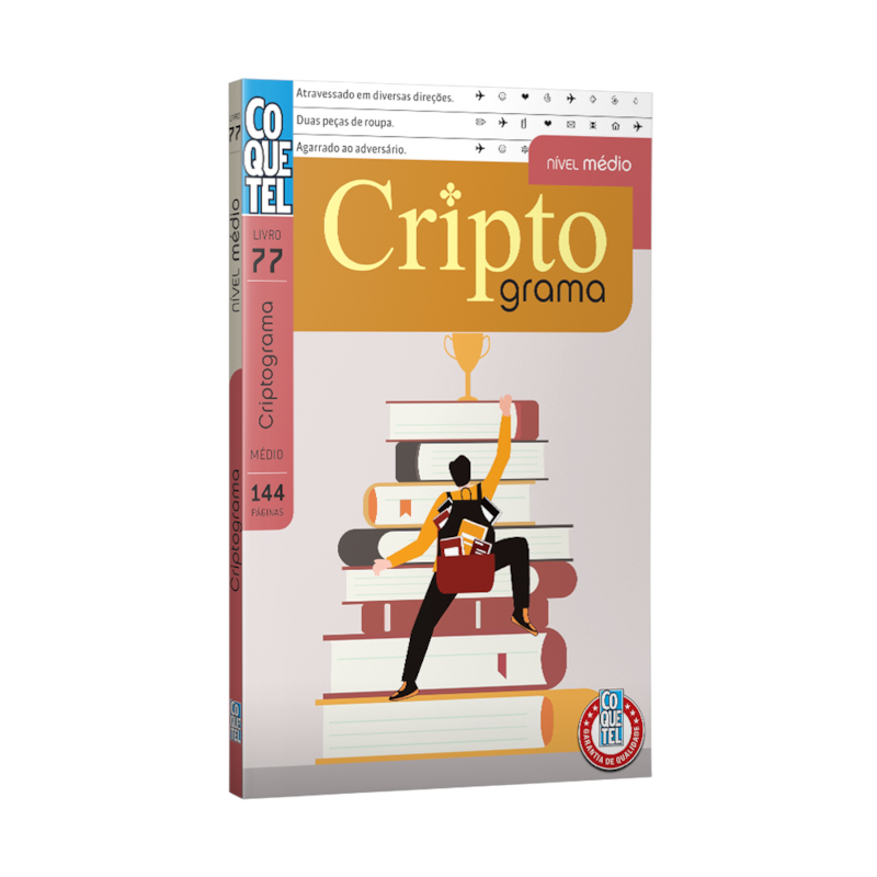 LIVRO COQUETEL CRIPTOGRAMA NÍVEL MÉDIO ED 77