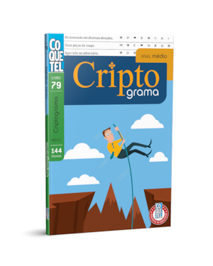 LIVRO COQUETEL CRIPTOGRAMA NÍVEL MÉDIO ED 79