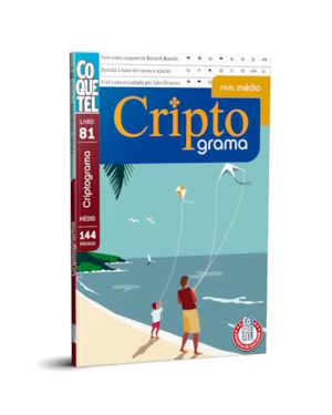 LIVRO COQUETEL CRIPTOGRAMA NÍVEL MÉDIO ED 81