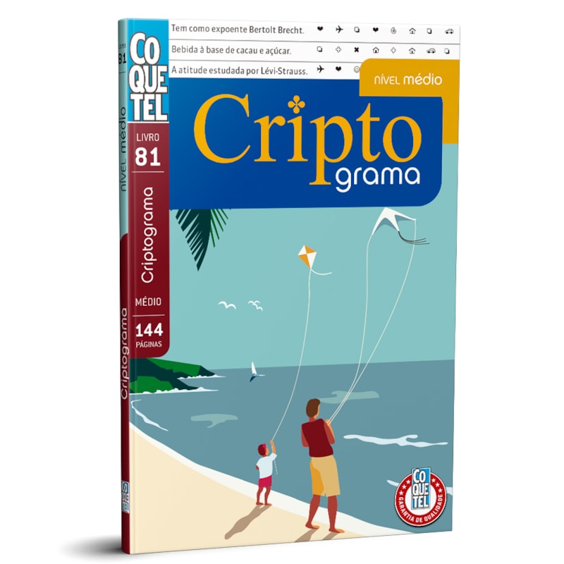 LIVRO COQUETEL CRIPTOGRAMA NÍVEL MÉDIO ED 81