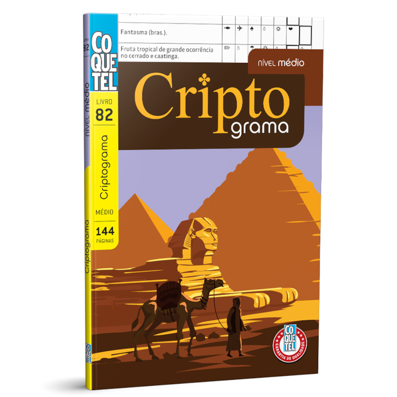LIVRO COQUETEL CRIPTOGRAMA NÍVEL MÉDIO ED 82