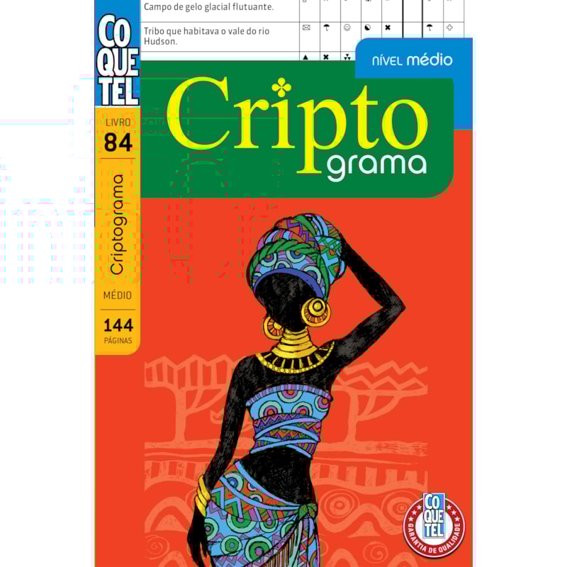 LIVRO COQUETEL CRIPTOGRAMA NÍVEL MÉDIO ED 84