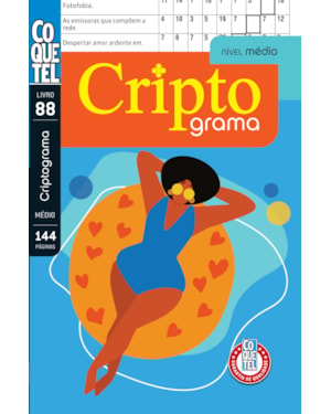 LIVRO COQUETEL CRIPTOGRAMA NÍVEL MÉDIO ED 88