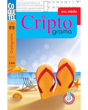 LIVRO COQUETEL CRIPTOGRAMA NÍVEL MÉDIO ED 89