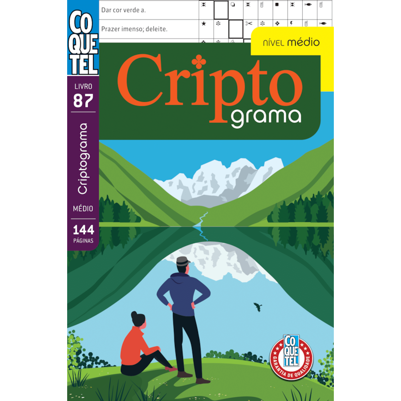 LIVRO COQUETEL CRIPTOGRAMAS ED 87