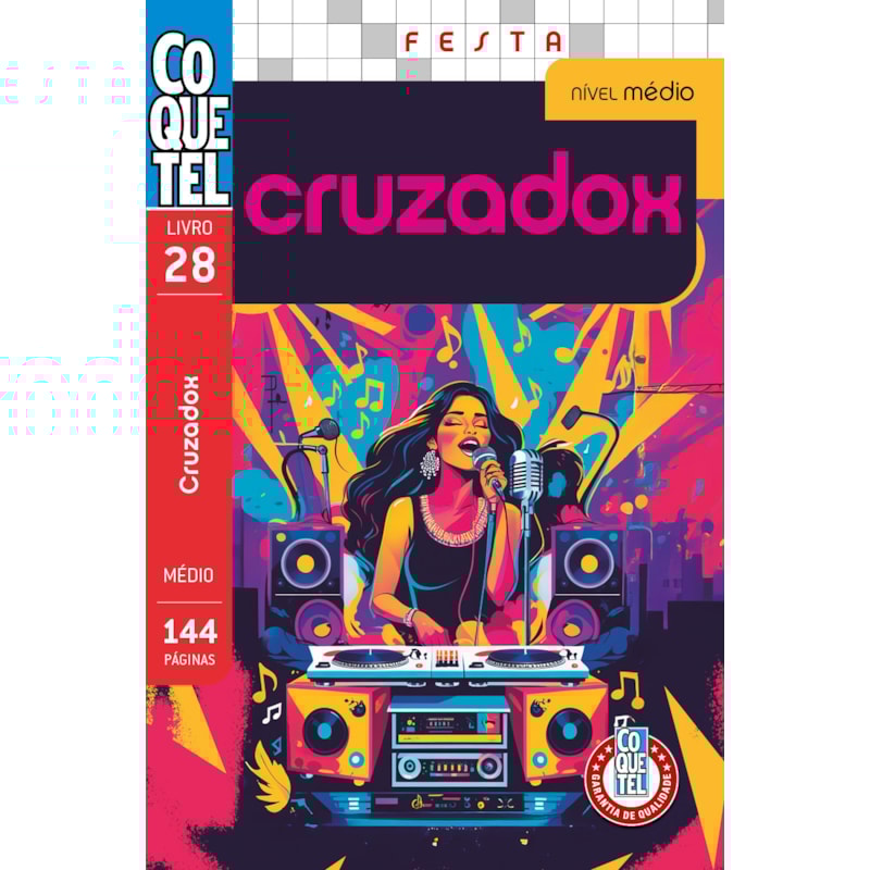 LIVRO COQUETEL CRUZADOX 28: NÍVEL MÉDIO