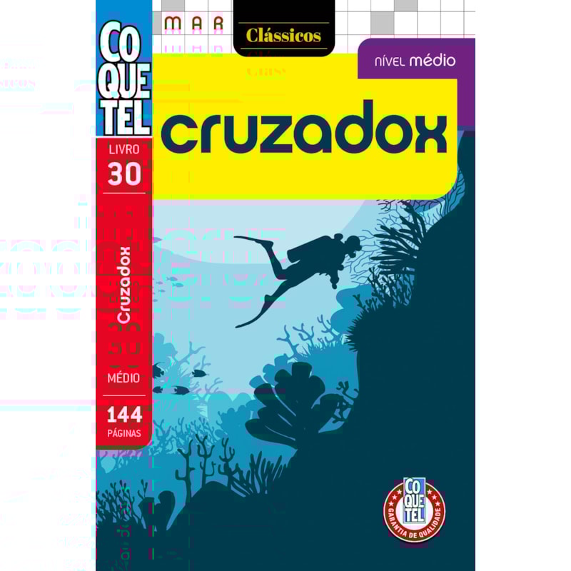 LIVRO COQUETEL CRUZADOX 30: NÍVEL MÉDIO