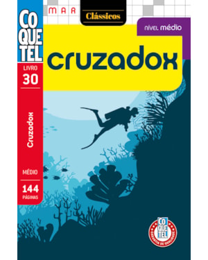 LIVRO COQUETEL CRUZADOX 30: NÍVEL MÉDIO