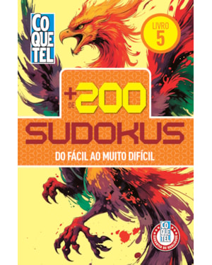 Livro coquetel + de 200 sudokus: do fácil ao muito difícil