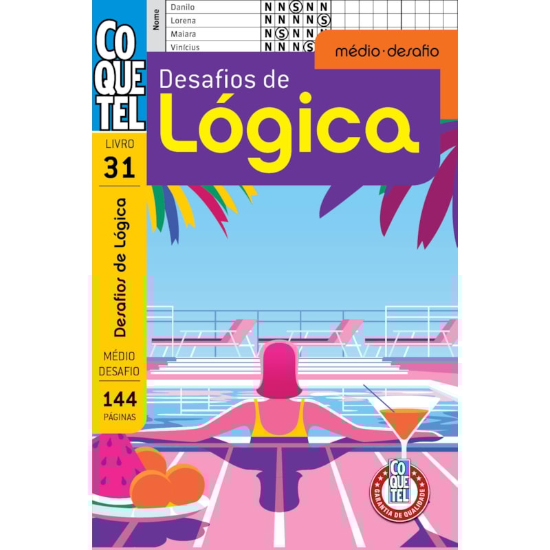 LIVRO COQUETEL DESAFIOS DE LÓGICA 31 S/P