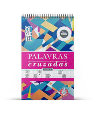 Livro coquetel espiral palavras cruzadas vol. 18: nível médio: mantenha seu cérebro ativo com o desafio definitivo em palavras!