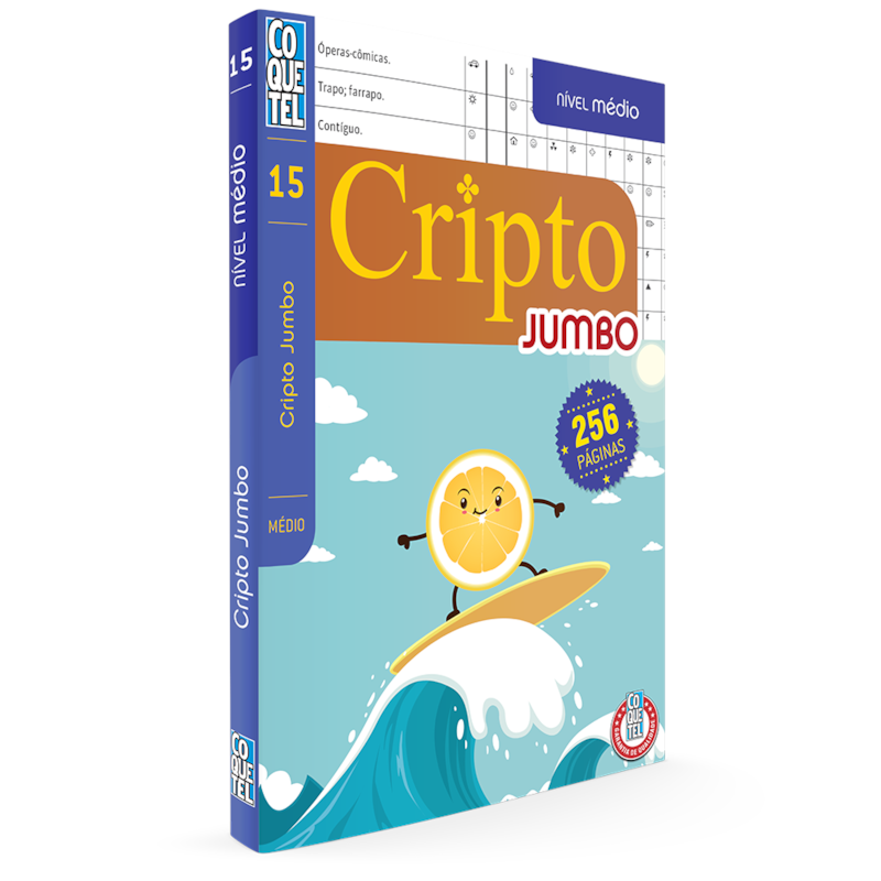 LIVRO COQUETEL JUMBO CRIPTO NÍVEL MÉDIO ED 15