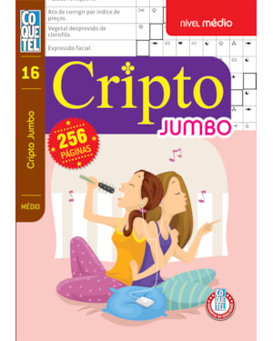 LIVRO COQUETEL JUMBO CRIPTO NÍVEL MÉDIO ED 16