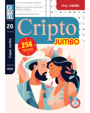 LIVRO COQUETEL JUMBO CRIPTO NÍVEL MÉDIO ED 20