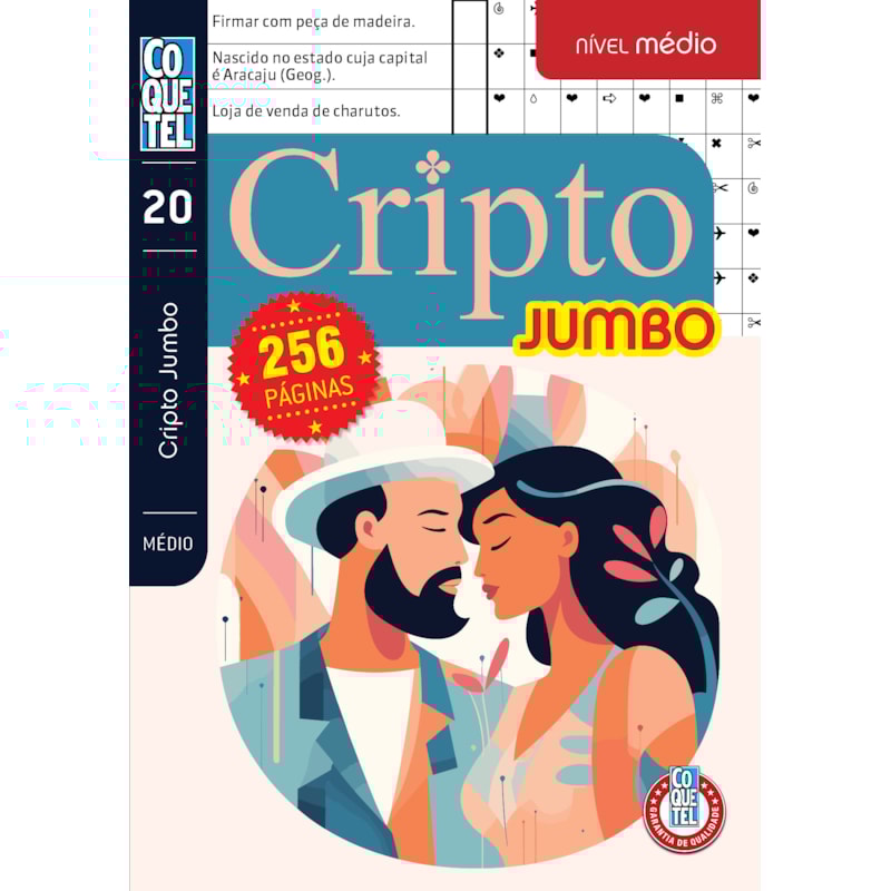 LIVRO COQUETEL JUMBO CRIPTO NÍVEL MÉDIO ED 20