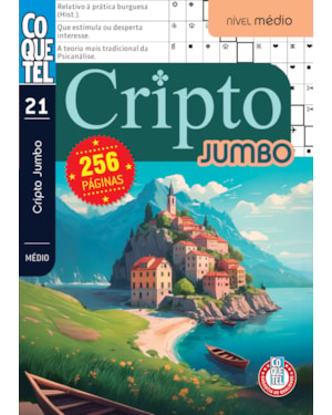 LIVRO COQUETEL JUMBO CRIPTO NÍVEL MÉDIO ED 21
