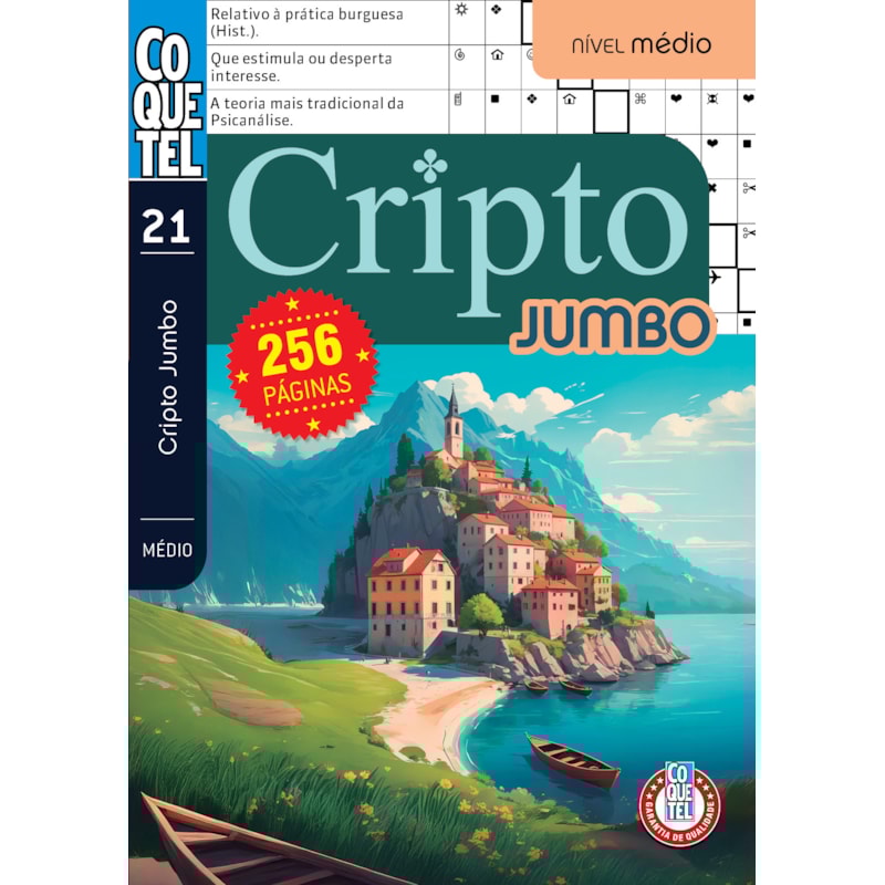 LIVRO COQUETEL JUMBO CRIPTO NÍVEL MÉDIO ED 21