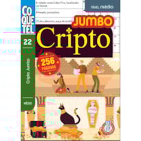 LIVRO COQUETEL JUMBO CRIPTO NÍVEL MÉDIO ED 22