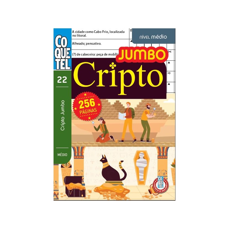 LIVRO COQUETEL JUMBO CRIPTO NÍVEL MÉDIO ED 22