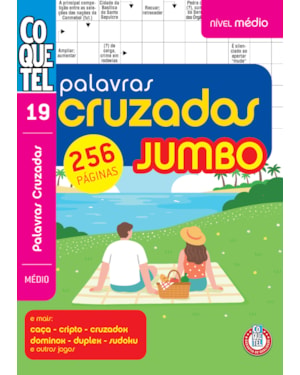 LIVRO COQUETEL JUMBO PALAVRAS CRUZADAS MÉDIO 19