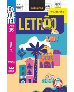 LIVRO COQUETEL LETRÃO DIFÍCIL 16: NÍVEL DESAFIO